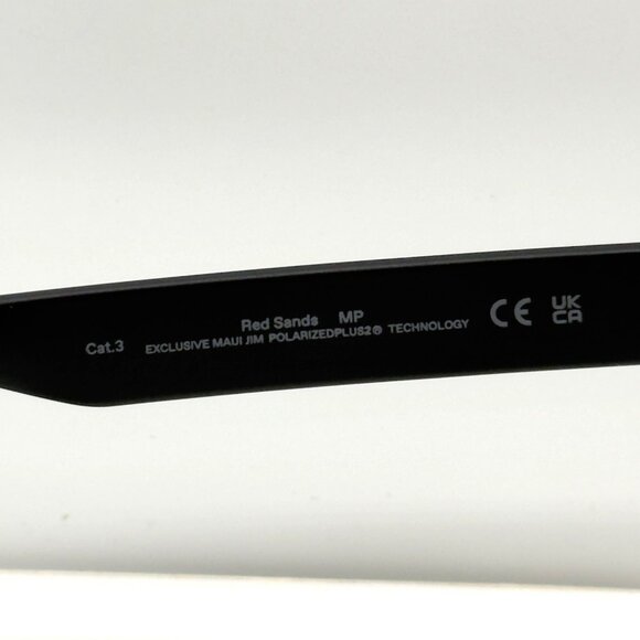 Maui Jim B432-2M Red Sands Matte Black Frame Blue Hawaii Polorized Lenses - Picture 7 of 9